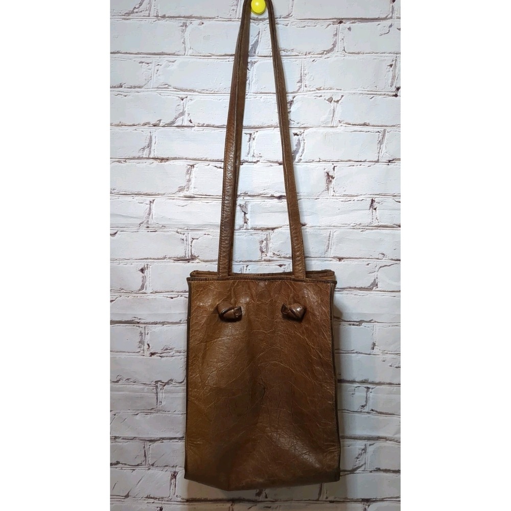 Viva Bags of California Distressed Leather Handmade Bag USA Made Vintage
